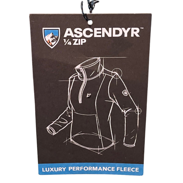 Kuhl Ascendyr 1/4 Zip Fleece Womens M Ganache Pullover Hiking Top MSRP $110