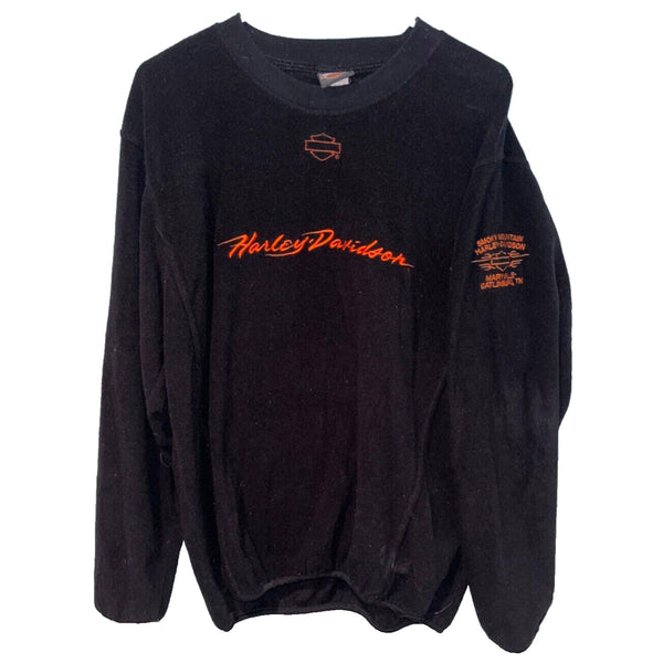 Harley Davidson Smoke Mountain Fleece Jumper Sweatshirt Pullover Motorcycle Sz M