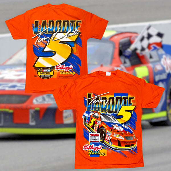 Terry Labonte 2004 Kellogg's Racing Tony Tiger AOP T-Shirt Sz. M VTG