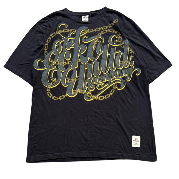 Ecko Unltd Graphic Logo Spellout Short Sleeve Black T-Shirt Mens 3XL Vtg Y2K