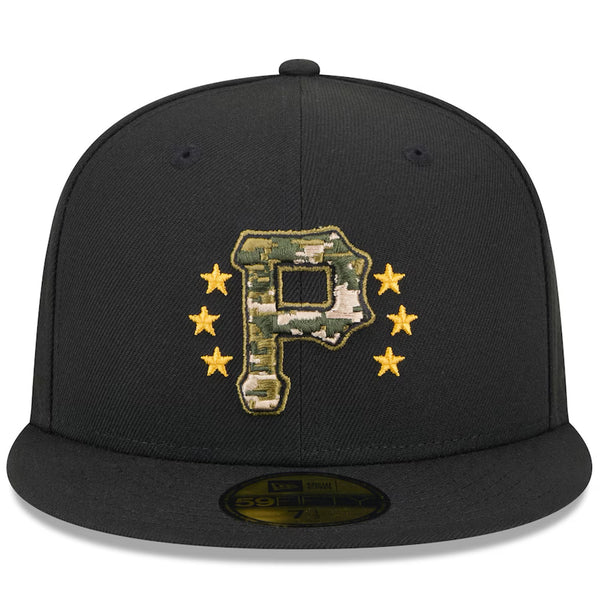 Pittsburgh Pirates New Era Armed Forces Day 2024 Camo 59FIFTY Fitted Hat 6 7/8