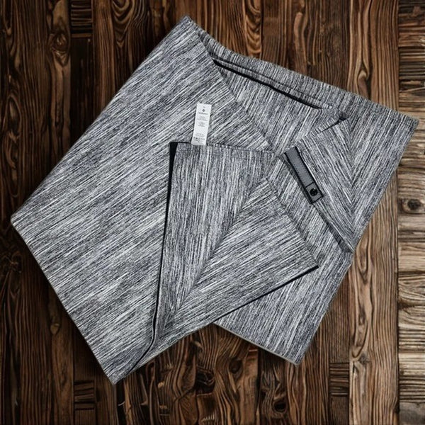 Lululemon Vinyasa Scarf Rulu Space Dye Camo Seal Grey Deep Coal Snap Wrap NWOT