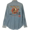 Polo Ralph Lauren Vintage 90s Blue Wild West Show Indian Head Western Sz. L EUC