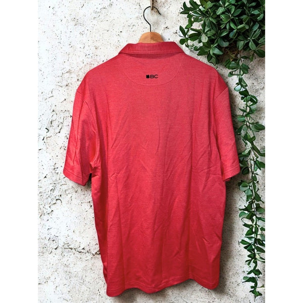 Black Clover BC Live Lucky Golf Polo Shirt Men's XL Supreme Cranberry NWT Pima