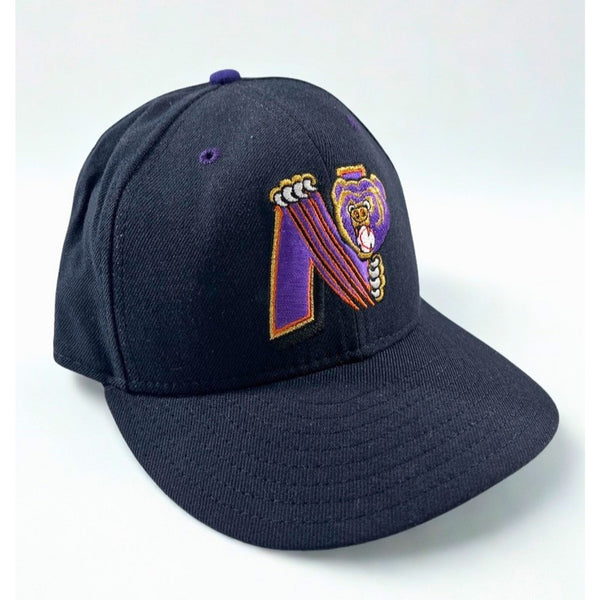 Newark Bears Team Issued New Era 59FIFTY Fitted Hat 7 1/4 Rare Black Cap