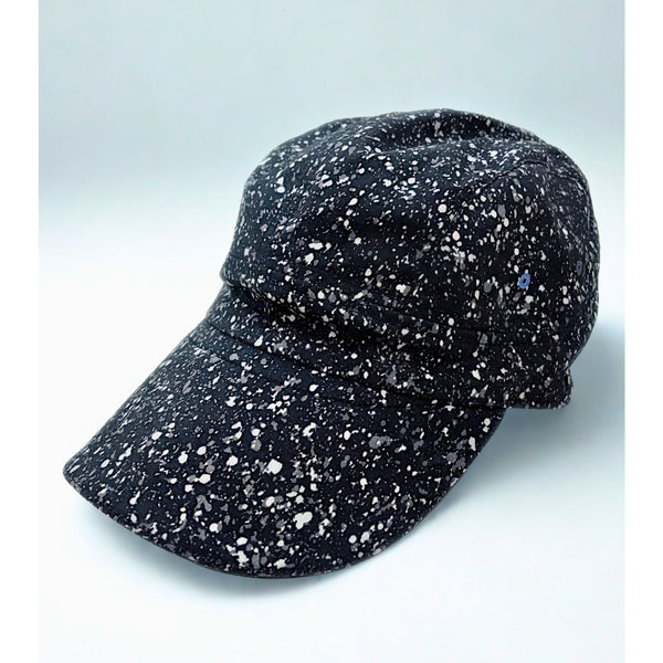Lululemon Race To Place Run Hat 2.0 Black White Splatter EUC Adjustable