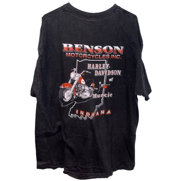 Harley Davidson 100 Years Idea To Icon XL Rare Biker Hanes Beefy-T T Shirt