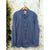 LL Bean Mens Large Multi Blue Houndstooth Check Flannel Button Down Shirt Pocket