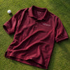 NetJets Sport-Tek Golf Polo Shirt Men's Large Burgundy Performance Employee Logo