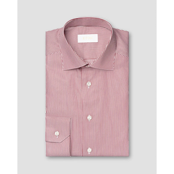ETON Slim Button Down Dress Shirt Spread Collar Striped 17 43