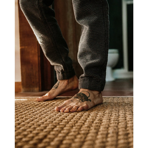 Taylor Stitch The Apres Pant Jogger Charcoal Sashiko Men’s M EUC Organic Cotton