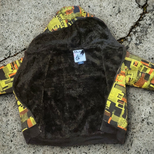 Volcom Ryan Sheckler Jessie Pinkman Y2K Sherpa Full Zip Hoodie Rare Sz L