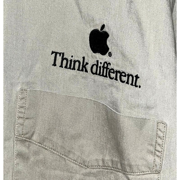 Apple Think Different Employee Shirt XL 90s Steve Jobs Rare Y2K Vintage