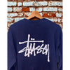 Stussy Long Sleeve T Shirt Men’s XL Blue Big Logo Graphic Streetwear Skate