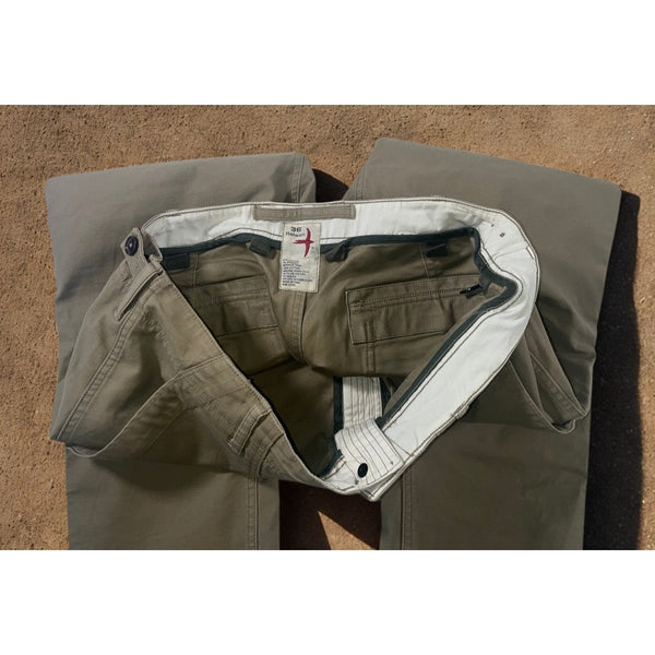 Relwen Military Supply Pant Worker Khaki 36x28 Utility Cargo Pants USA Style