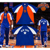 New York Knicks Majestic Hardwood Classics Vintage 00s Warm Up Shirt 3XL NBA