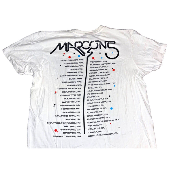 Maroon 5 Band Tour T-shirt 2008 Adam Levine Pop Band Sz XL Rare Y2K
