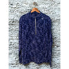 Lululemon Surge Warm Half Zip Pullover Blue Camo Rulu Running Gym Mens XL