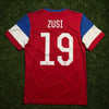 Graham Zusi USA Soccer Jersey Nike 2014 World Cup Bomb Pop Red Blue Size L