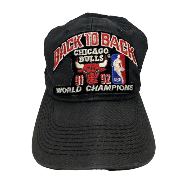 Chicago Bulls Back To Back ‘91-92 Champs Snapback Hat Sports Specialties VTG