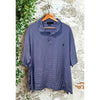 Polo Ralph Lauren Golf Polo 4XB Blue Stripe Pima Soft Touch Big Cotton Shirt