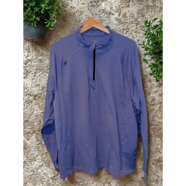 Rhone Session 1/4 Zip Performance Golf Pullover Men’s XL Blue Stretch Pique