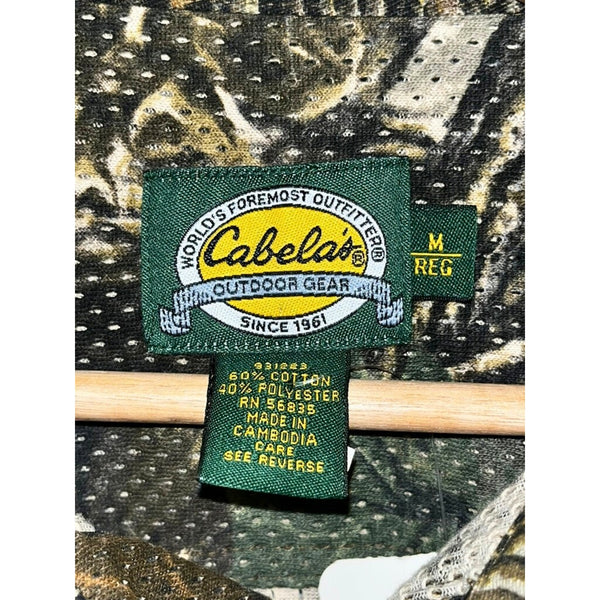 Cabela's Seclusion 3D Camo Shirt Men's M Reg VTG Deadstock NWT Hunting Woods