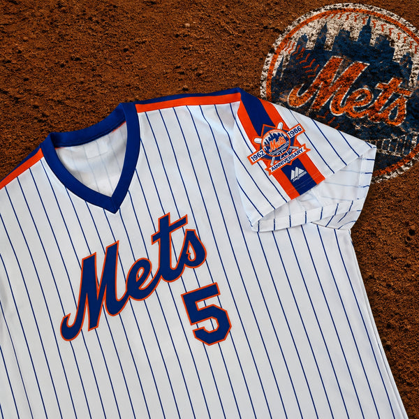 New York Mets David Wright 1986 Turn Back The Clock Pro Cut Majestic Jersey 52