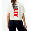 NFL Super Bowl 59 Pro Standard Nola Baby Cropped T-Shirt Sz. L NWT