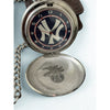 New York Yankees Danbury Mint Pocket Watch Chain Leather Belt Pouch MLB Rare