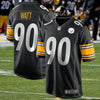 Pittsburgh Steelers TJ Watt Nike Game Jersey Mens Medium Black #90 NFL NWOT