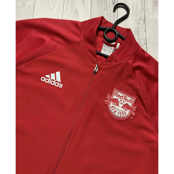 New York Red Bulls Soccer Adidas Climacool MLS Red Jacket Mens Sz. L 2016 NWOT
