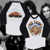 Van Halen Tour Live 3/4 Sleeve Thin T Shirt Anvil Adult Size S Vintage 1982