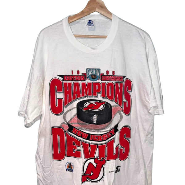 New Jersey Devils Vintage 1995 Eastern Conference NHL Hockey Starter Sz. L Shirt