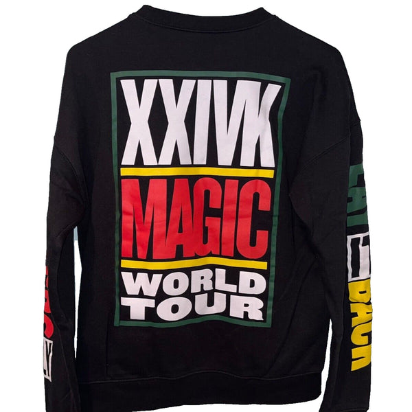 Bruno Mars 24K Magic World Tour Pullover Sweatshirt Mens Medium Crew Neck