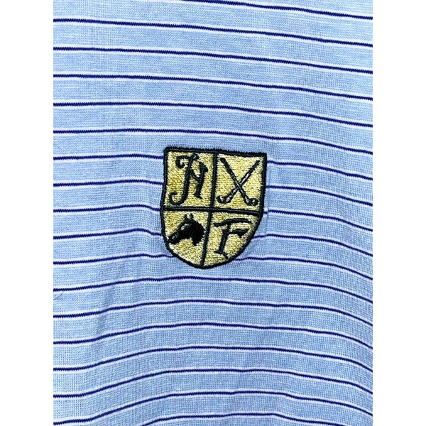 Holderness & Bourne Hamilton Farm Golf Club Polo Men’s XL Blue Stripe