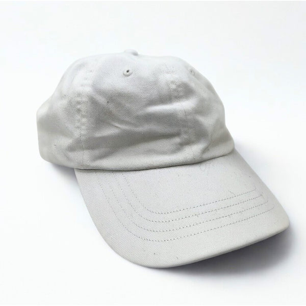 Polo Ralph Lauren White Leather Strap Dad Hat Vintage Blank Cap Rare Preppy