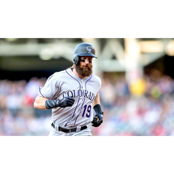 Colorado Rockies Charlie Blackmon MLB Majestic Flex Base Jersey 44 L Authentic