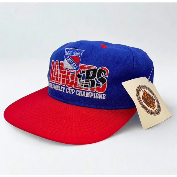 New York Rangers 1994 Stanley Cup Champs #1 Apparel Snapback Hat NWT VTG