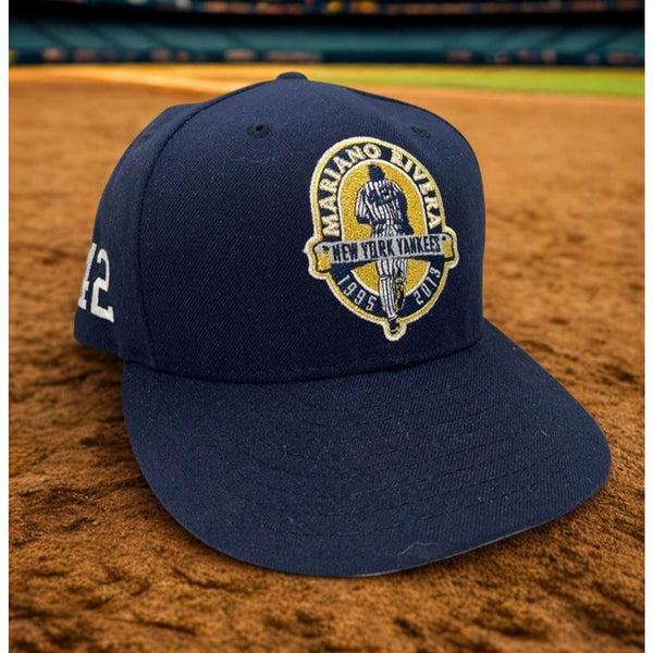 Mariano Rivera Yankees Retirement Patch MLB New Era 59FIFTY Fitted Hat Sz. 7 USA