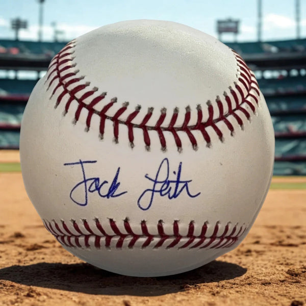 Jack Leiter Signed Official MLB Baseball Texas Rangers Full Rookie Signature