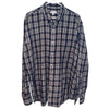 Peter Millar Gray Plaid Button Down Shirt XL Mountainside Beach Check Cotton