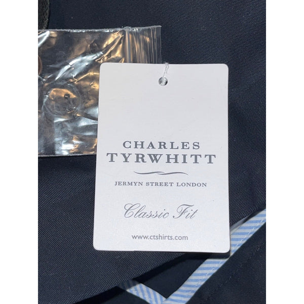 Charles Tyrwhitt Classic Fit Stretch Chino Pants Navy 42W 30L NWT TRC0183NAV420