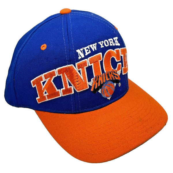 New York Knicks Starter Tri-Power Snapback Hat NBA Blue Orange 90s Vintage