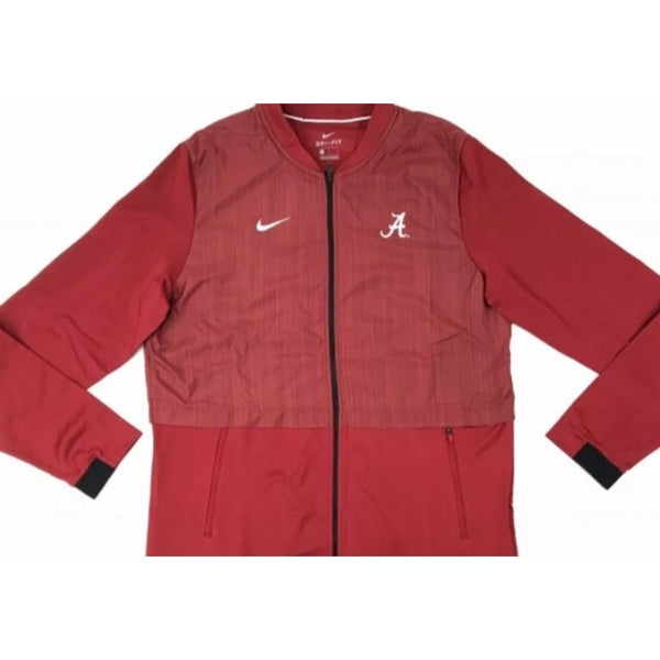 Alabama Crimson Tide Nike Dry Elite Sideline Jacket Full Zip Men's L Red 908416