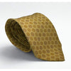 Ermenegildo Zegna 100% Silk Tie Made Italy Gold Medallion Luxury Designer