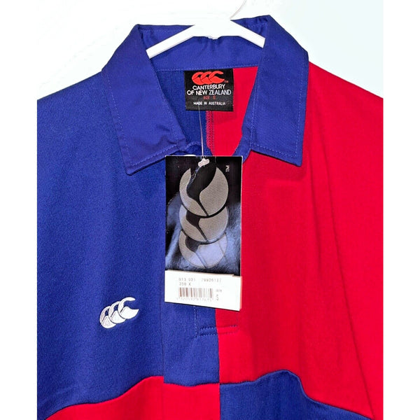 Canterbury Rugby Collared Shirt Vintage Sz. S Color Block Modern Terminals RARE