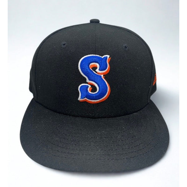 Syracuse Mets New Era 59FIFTY On-Field Alternate Fitted Hat 7 1/8 Black MiLB