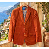 Robert Graham Linen Blend Blazer Sport Coat Jacket Orange Classic Fit Sz 42 NWOT