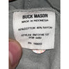 Buck Mason Draped Twill Shirt Men's 2XL Gray Short Sleeve Cotton Rayon Button Up